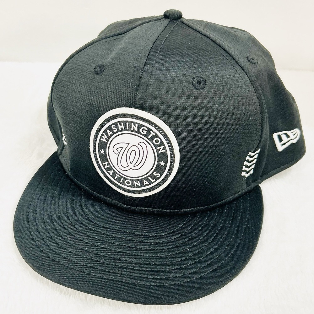 New Era Washington Nationals Clubhouse 59FIFTY Fitted Hat Cap 7 7/8 Black
